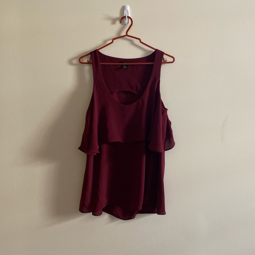 Open Back Chiffon Tank